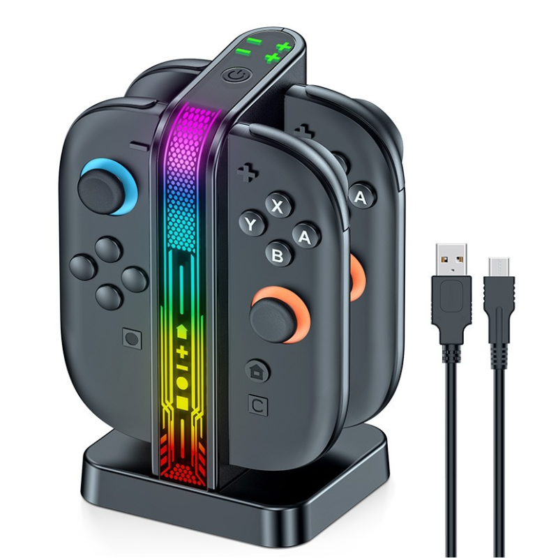Load image into Gallery viewer, Nintendo Switch 2 (2025) Joy-Con Controller Charging Dock Station with RGB Light
