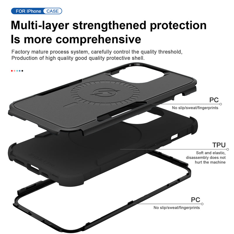 Load image into Gallery viewer, [Magsafe Compatible] Apple iPhone 13/Pro/Pro Max Minimally TPU Heavy Duty Series Case
