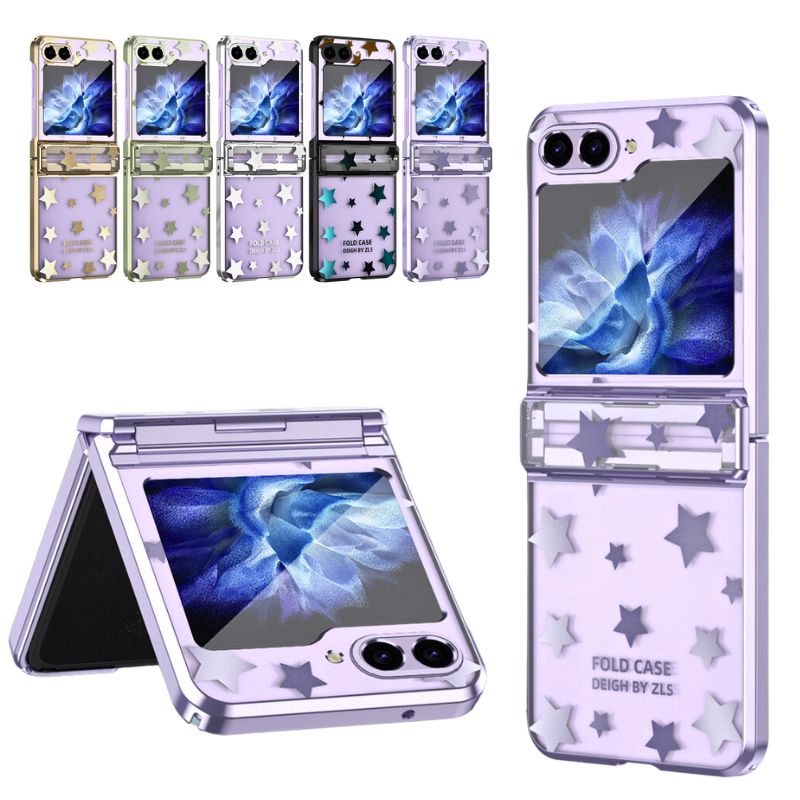 Load image into Gallery viewer, Samsung Galaxy Z Flip 6 SM-F741 Electroplated Full-cover Hinge Protection Blingbling Series Case
