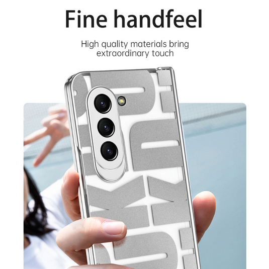 [Built-in Screen Protector] Samsung Galaxy Z Fold 4 SM-F936 Electroplated Full-cover Shockproof Fashion-Forward Series Case