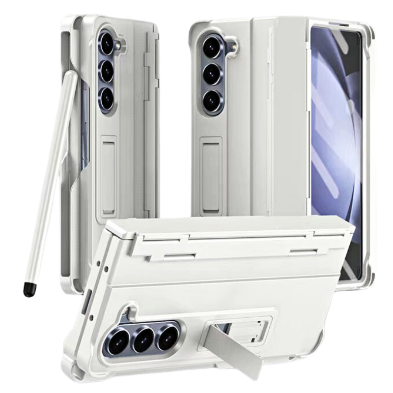 Load image into Gallery viewer, [Built-in Stand][With Pen Slot] Samsung Galaxy Z Fold 6 SM-F956 Hinge Protection Armor Hard PC Heavy Duty Series Case
