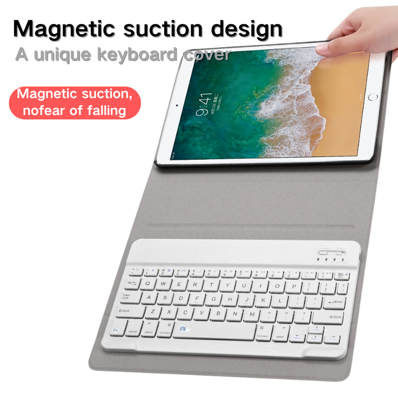 Load image into Gallery viewer, [Detachable] Apple iPad Mini 5 7.9&#39;&#39; 5th Gen (2019) Wireless Keyboard Flip Leather Case
