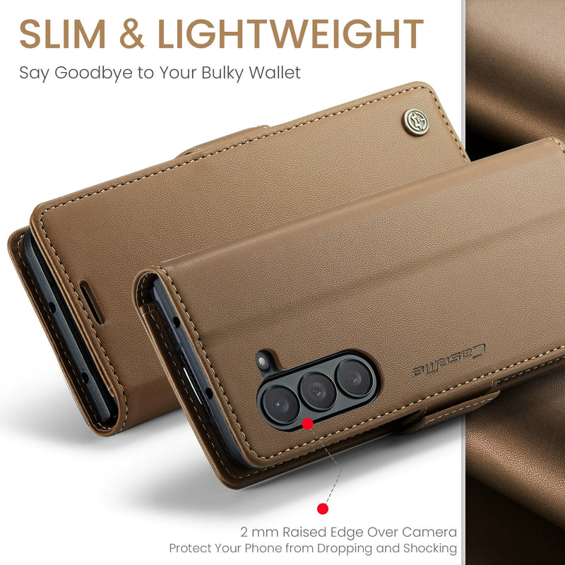 Load image into Gallery viewer, Samsung Galaxy Z Fold 6 (SM-F956) Premium Leather Shockproof Wallet Series Case
