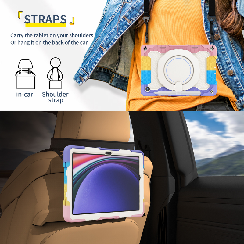 Load image into Gallery viewer, Samsung Galaxy Tab A11 Plus (2025) 11&quot; 360° Rotating Shockproof Rugged with Stand Case
