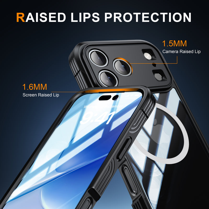 Load image into Gallery viewer, [Magsafe Compatible][Built-in Glass Screen Protector] Apple iPhone 17/Air/Pro/Pro Max - Transparent Full Covered Shockproof Lifeproof Series Case
