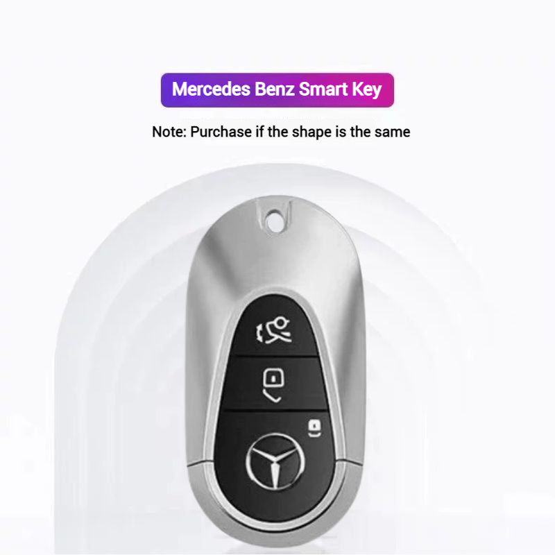 Load image into Gallery viewer, Mercedes Benz Genuine Leather Protection Car Key Fob Case Cover For Benz A, C, E, S-Class, GLC, GLE, GLS, GLS, EQC, EQS
