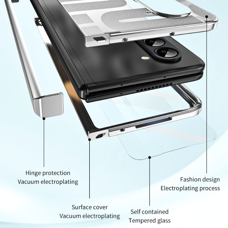 [Built-in Screen Protector] Samsung Galaxy Z Fold 3 SM-F926 Electroplated Full-cover Shockproof Fashion-Forward Series Case - i-Station Mobile Phone & Electronic Device Repair and Accessories
