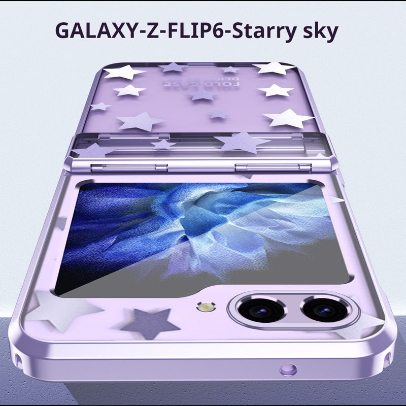 Load image into Gallery viewer, Samsung Galaxy Z Flip 6 SM-F741 Electroplated Full-cover Hinge Protection Blingbling Series Case
