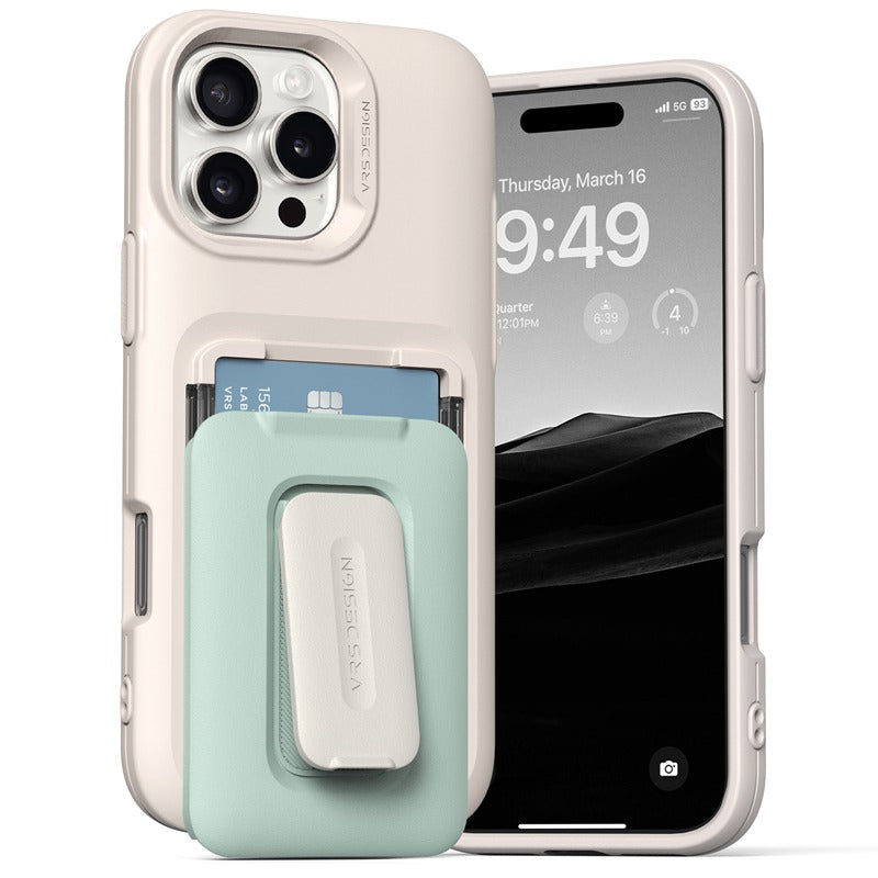 Load image into Gallery viewer, [Built-in Stand][BuIlt-in Card Slot] Apple iPhone 16/Plus/Pro/Pro Max Military-Style Shockproof Phone Case Fashion Series Case
