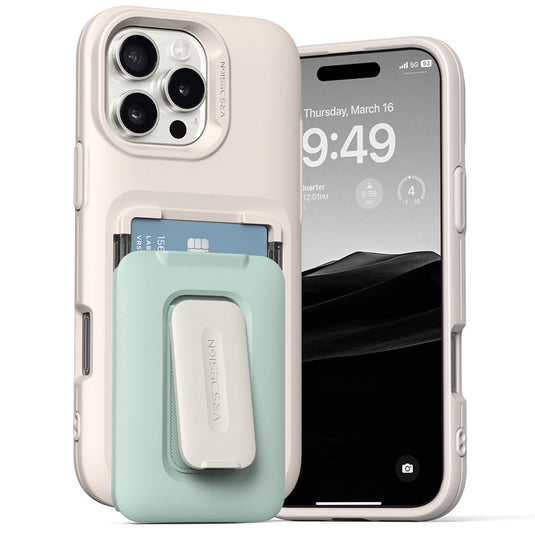 [Built-in Stand][BuIlt-in Card Slot] Apple iPhone 16/Plus/Pro/Pro Max Military-Style Shockproof Phone Case Fashion Series Case