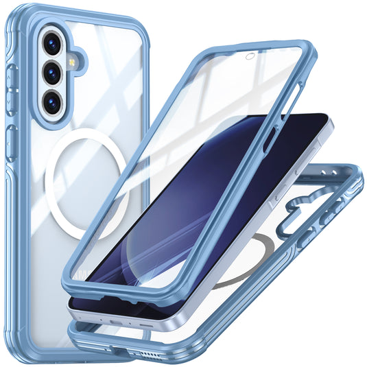 [Magsafe Compatible] Samsung Galaxy A36 & A37 & A56 - 9H Glass Three-proof Full Cover Heavy Duty Series Case - i-Station Mobile Phone & Electronic Device Repair and Accessories