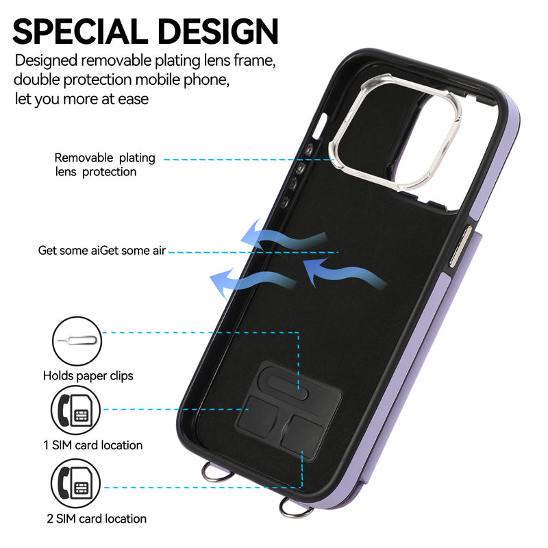 Load image into Gallery viewer, [Built-in Ring Bracket][With Card Slot] Apple iPhone 13/Pro/Pro Max High-End Leather Full Coverage Shockproof Wallet Series Case
