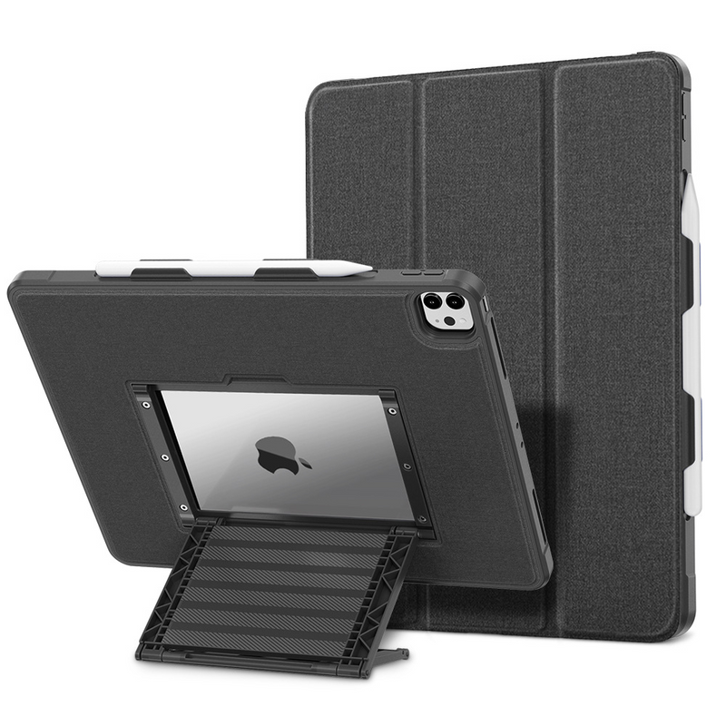 Load image into Gallery viewer, [Built-in Stand][With Pen Slot] Apple iPad 7/8/9 10.2&#39;&#39; 7/8/9th Gen (2019/2020/2021) Acrylic Floating Stand Shockproof Protective Case
