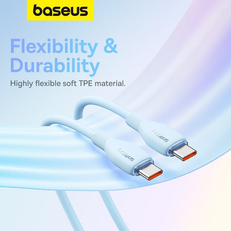 Load image into Gallery viewer, Baseus Pudding Series Fast Charging Cable Type-C to Type-C 100W 1.2m
