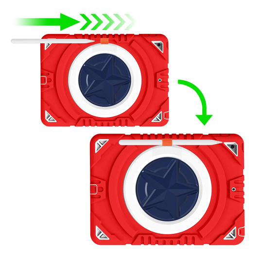 [Built-in Rotating Stand] Samsung Galaxy Tab A8 10.5" (X200/X205) Silicone Full-cover Children's Shockproof Case