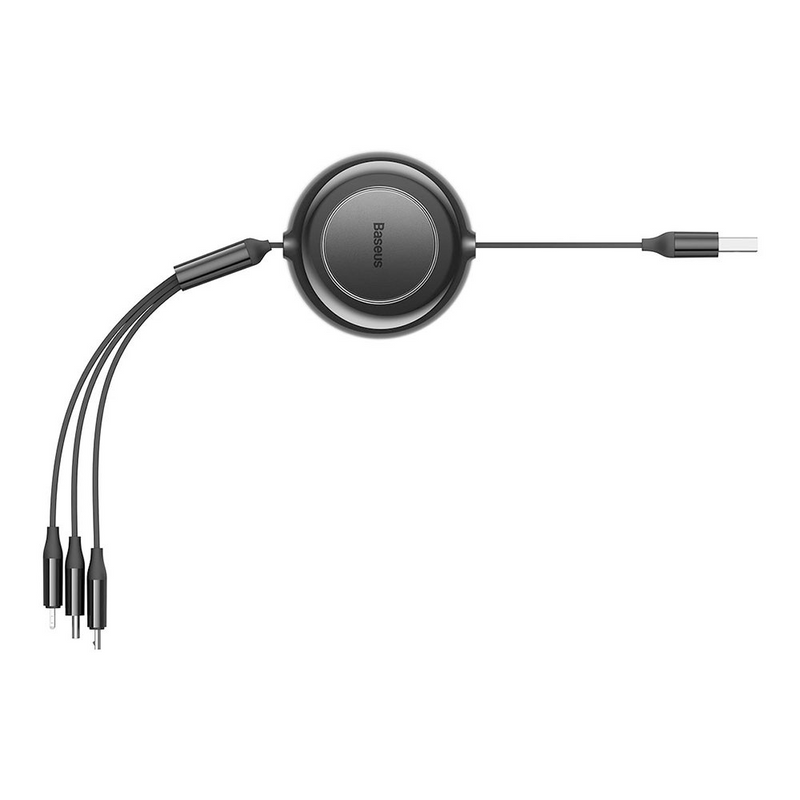 Load image into Gallery viewer, Baseus Bright Mirror 2 Series Retractable 3-in-1 Fast Charging Data Cable USB to M+L+C 3.5A 1.1m
