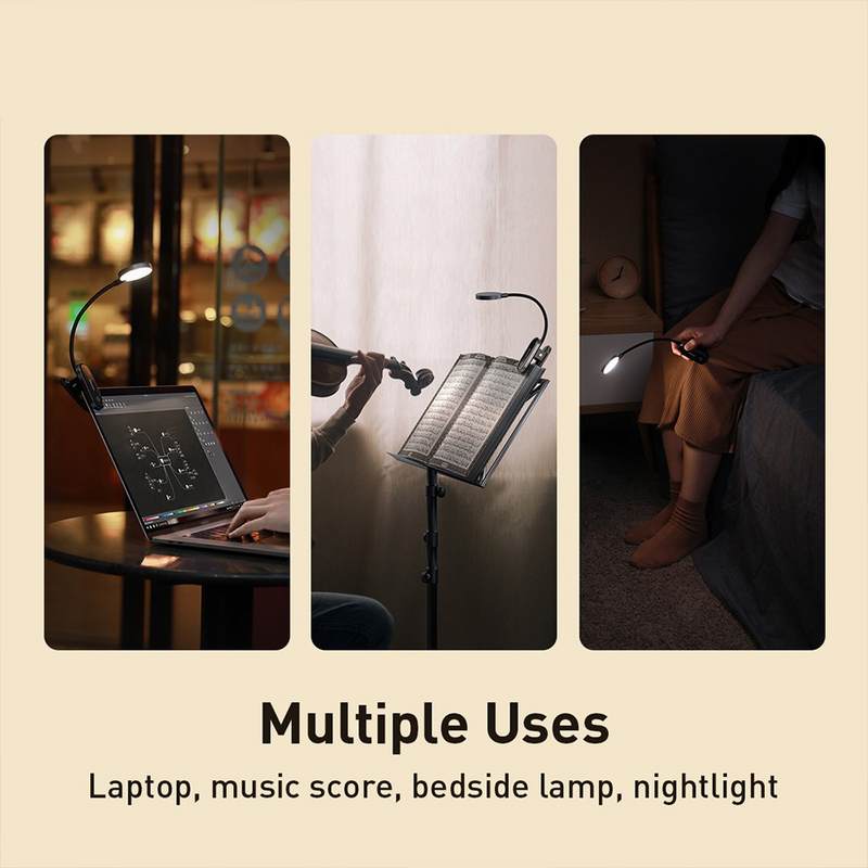Load image into Gallery viewer, Baseus Comfort Reading Mini Clip Lamp - Dark Gray - i-Station Mobile Phone &amp; Electronic Device Repair and Accessories
