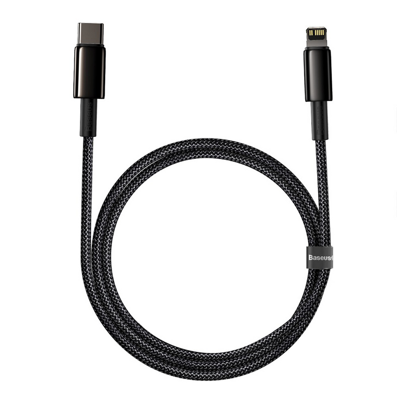 Load image into Gallery viewer, Baseus Tungsten Gold Fast Charging Data Cable Type-C to iP PD 20W 1M
