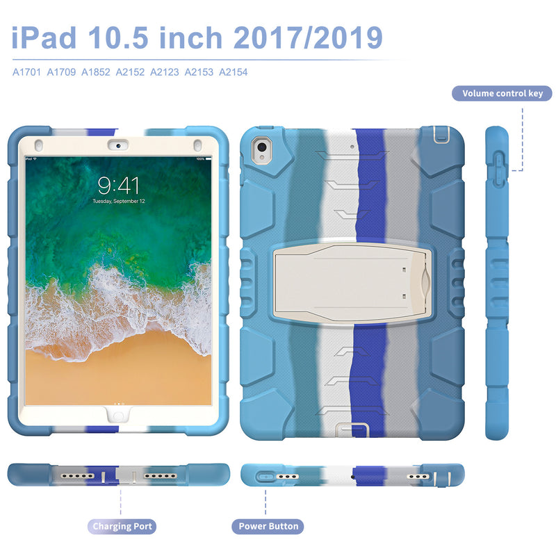 Load image into Gallery viewer, [Built-in Stand] Apple iPad Air 3 10.5&#39;&#39; 3rd Gen (2019) EVA Kid Friendly Heavy Duty Ring Holder Stand Case
