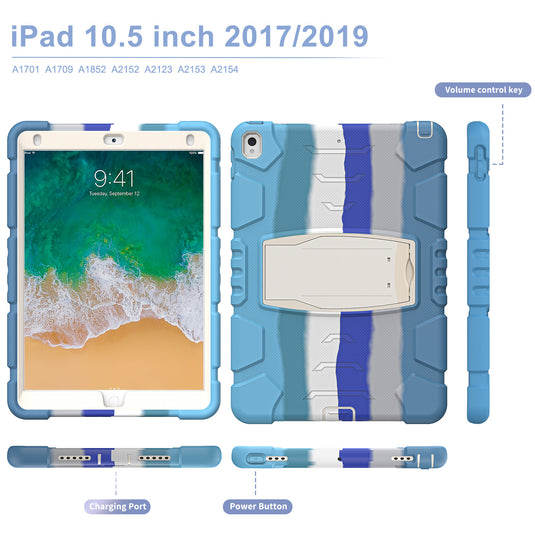 [Built-in Stand] Apple iPad Air 3 10.5'' 3rd Gen (2019) EVA Kid Friendly Heavy Duty Ring Holder Stand Case