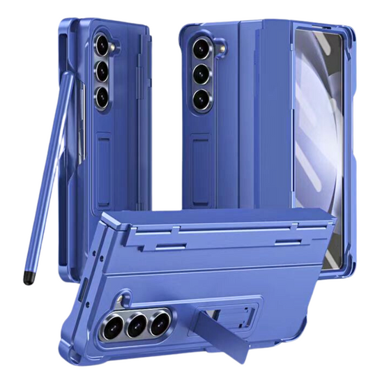 [Built-in Stand][With Pen Slot] Samsung Galaxy Z Fold 6 SM-F956 Hinge Protection Armor Hard PC Heavy Duty Series Case