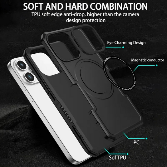 [Magsafe Compatible] Samsung Galaxy S23 SM-S911/Ultra SM-S918/Plus SM-S926/FE SM-S711 Matte Shield Heavy Duty Series Case