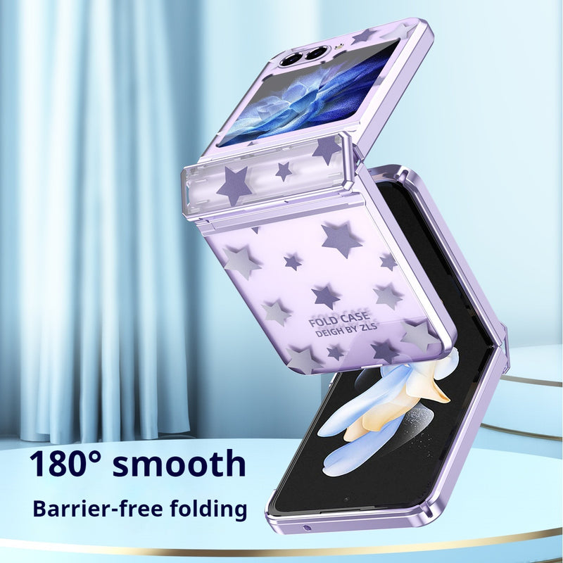 Load image into Gallery viewer, Samsung Galaxy Z Flip 6 SM-F741 Electroplated Full-cover Hinge Protection Blingbling Series Case
