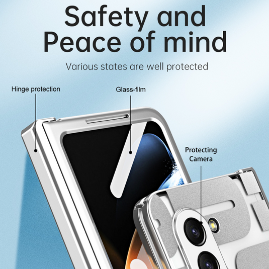 [Built-in Screen Protector] Samsung Galaxy Z Fold 3 SM-F926 Electroplated Full-cover Shockproof Fashion-Forward Series Case