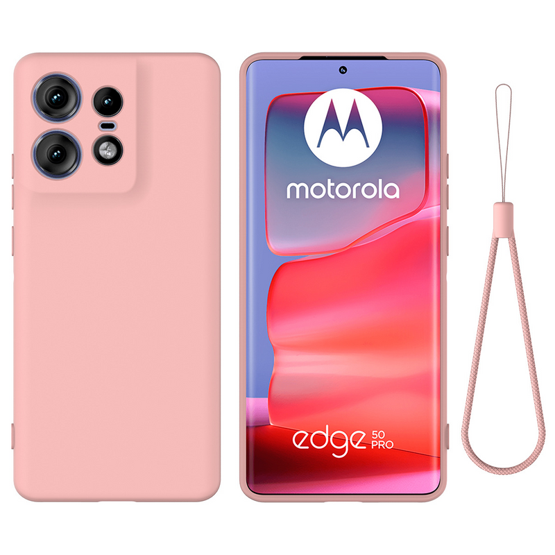 Load image into Gallery viewer, Motorola Moto Edge 50 Ultra - Full Wrap Liquid Silicone Drop-resistant Essentials Series Case With Lanyard
