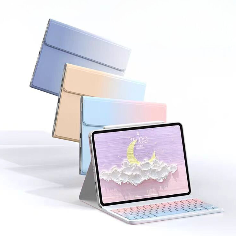 Load image into Gallery viewer, [Detachable][With Backlight] Lenovo Idea Tab Pro 12.7&quot; 2025 (TB373FU/TB375FC) Gradient Wireless Bluetooth Keyboard Case with Trackpad
