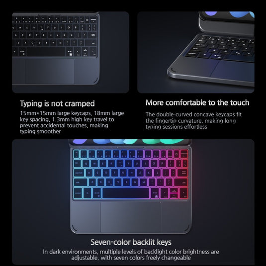 [With Backlit] Apple iPad Mini 6/7 8.3'' 6/7th Gen (2021/2024) 360-Degree Rotatable Magnetic Smart Wireless Toupad Keyboard Case - i-Station Mobile Phone & Electronic Device Repair and Accessories