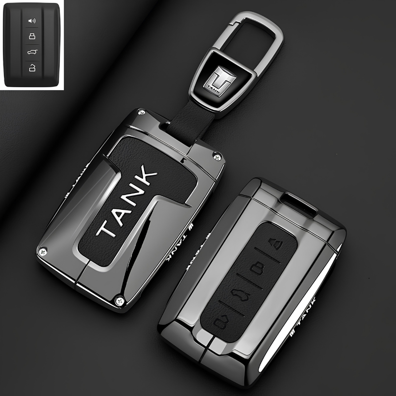 Load image into Gallery viewer, Great Wall Premium Leather Protection Car Key Fob Case Cover for Tank 300, 400 Hi4-T, 500, 700 - i-Station Mobile Phone &amp; Electronic Device Repair and Accessories
