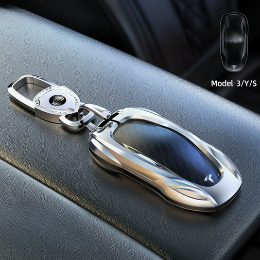 Tesla Stylish Metal Car Key Fob Case Cover For Model X, Model 3, Model Y, Model S - i-Station Mobile Phone & Electronic Device Repair and Accessories