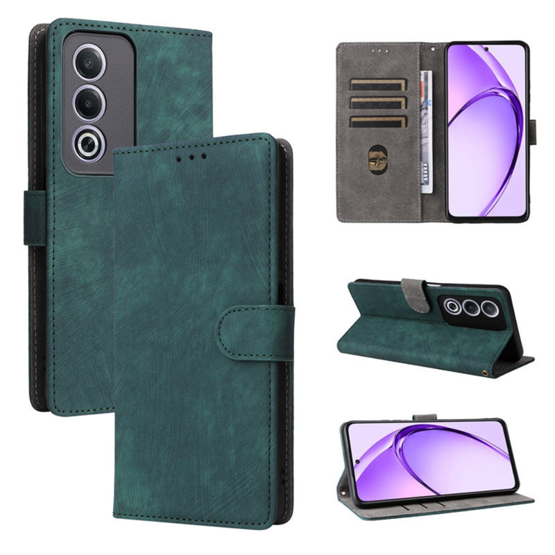 Load image into Gallery viewer, OPPO A80 5G - Skin Feel Solid Color Leather Phone Case
