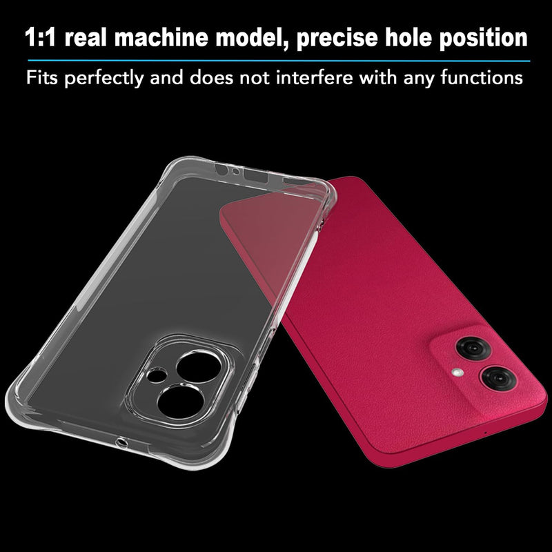 Load image into Gallery viewer, Motorola Moto G55 5G - AirPillow Cushion Transparent Soft Clear TPU Four Corners Protective Case With 2PC 9H Tempered Glass Sreen Protector
