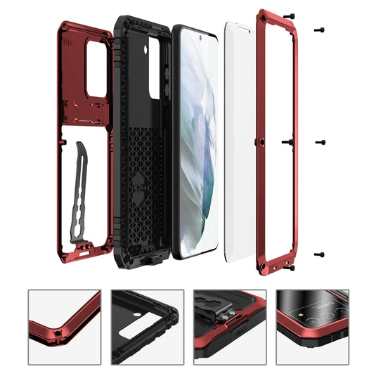 Samsung Galaxy S22/Plus/Ultra - Full Coverage Armor Style Shockproof Stand Case