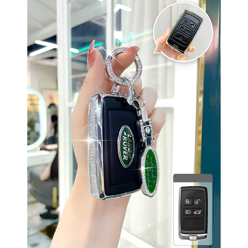Load image into Gallery viewer, Land Rover Glitter Leather Car Key Fob Case Cover For Range Rover Evoque, Velar, Discovery 4/5, Sport, Defender - i-Station Mobile Phone &amp; Electronic Device Repair and Accessories
