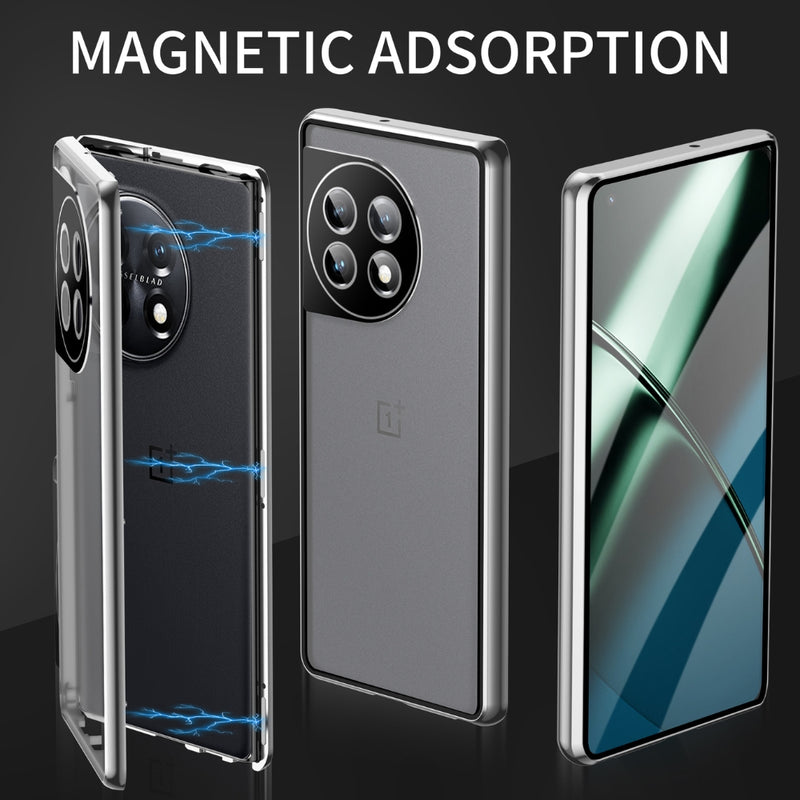 Load image into Gallery viewer, OnePlus 12 (PJD110, CPH2573, CPH2581, CPH2583) - Magnetic HD Tempered Glass Phone Case
