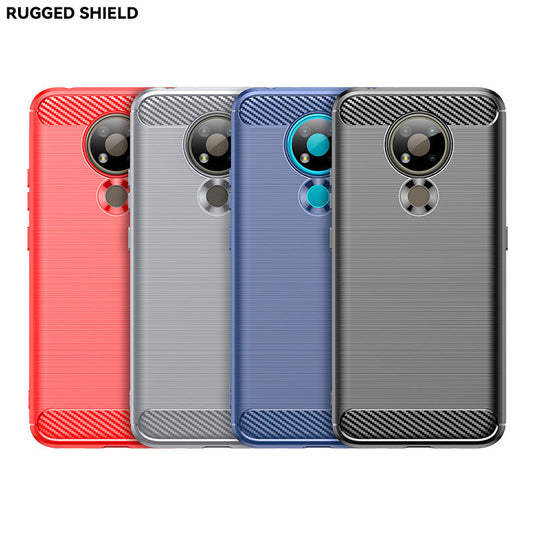 Nokia 3.4 - Shield Shockproof Rugged Heavy Duty Case With 2PC 9H Tempered Glass Screen Protector