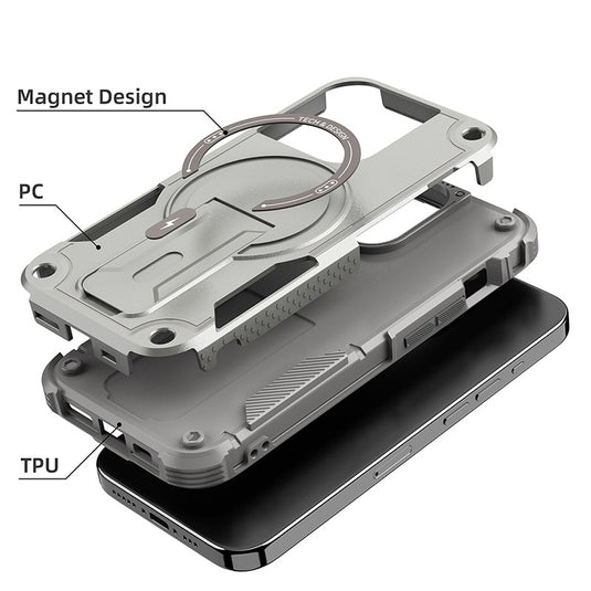 [Magsafe Compatible][Built-in Stand] Apple iPhone 13/Pro/Pro Max military-grade shockproof Heavy Duty Series Case