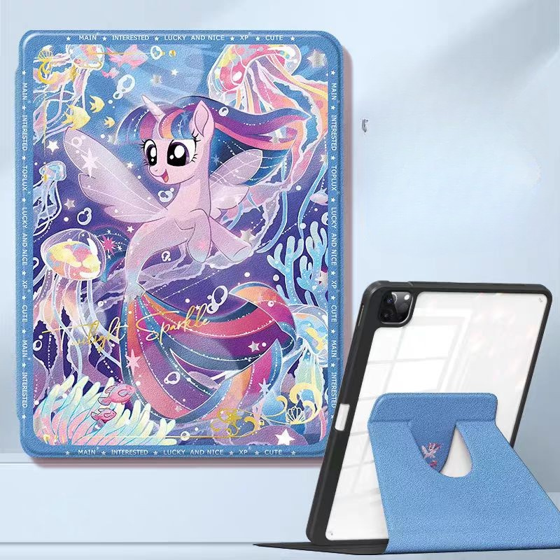 Load image into Gallery viewer, [With Pen Slot][360° Rotatable] Apple iPad Air 11-inch M2/M3 (2024/2025) My Little Pony Cartoon Shockproof Protective Case
