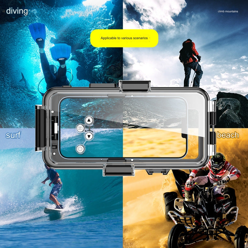 Load image into Gallery viewer, [Diving IPX8 30M/98FT Waterproof] Apple iPhone 16 / 16 Plus / 16 Pro / 16 Pro Max - Underwater Protective Lanyard Phone Case
