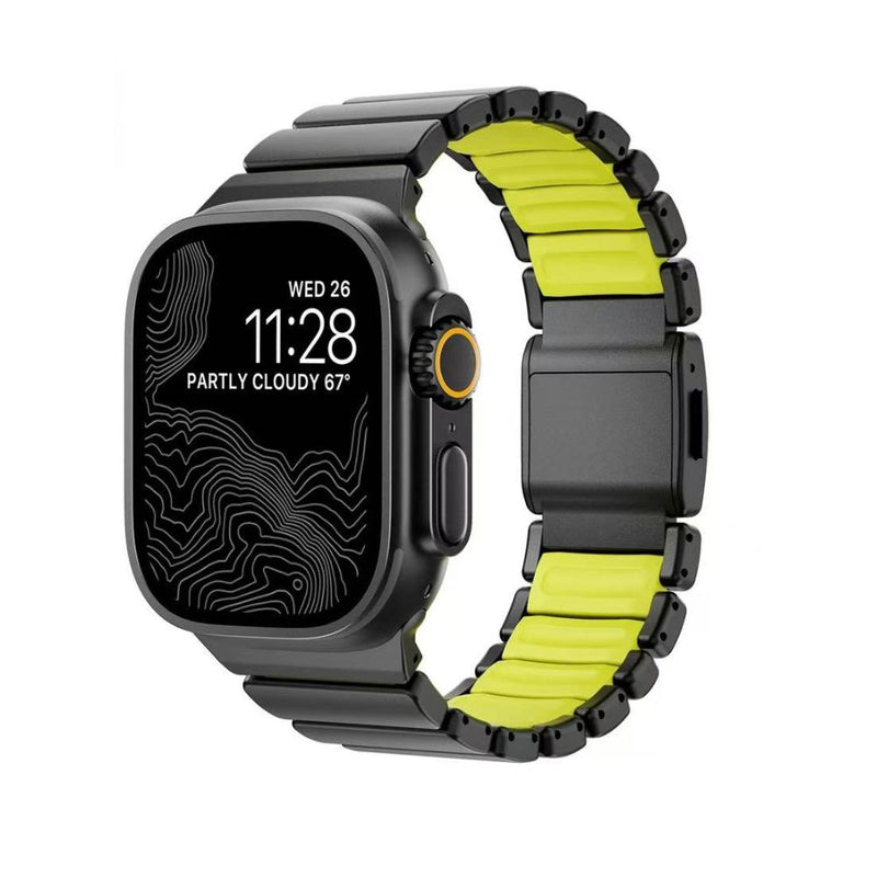 Load image into Gallery viewer, [44mm] Apple Watch Series 6/5/4/SE Dual-Layer Design with Titanium and Silicone Watch Band - i-Station Mobile Phone &amp; Electronic Device Repair and Accessories
