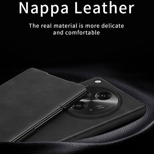 OPPO Find N3 (CPH2499, PHN110) - Minimalist Business Napa Texture Leather Phone Case