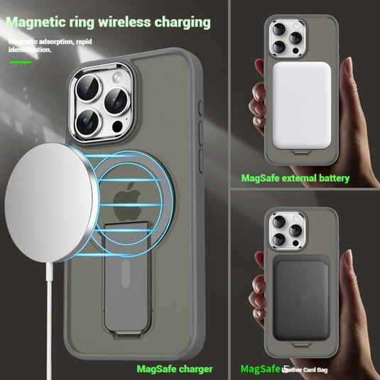 [Magsafe Compatible] Apple iPhone 14/Plus/Pro/Max - Magsafe Magnetic Frosted Transparent Case