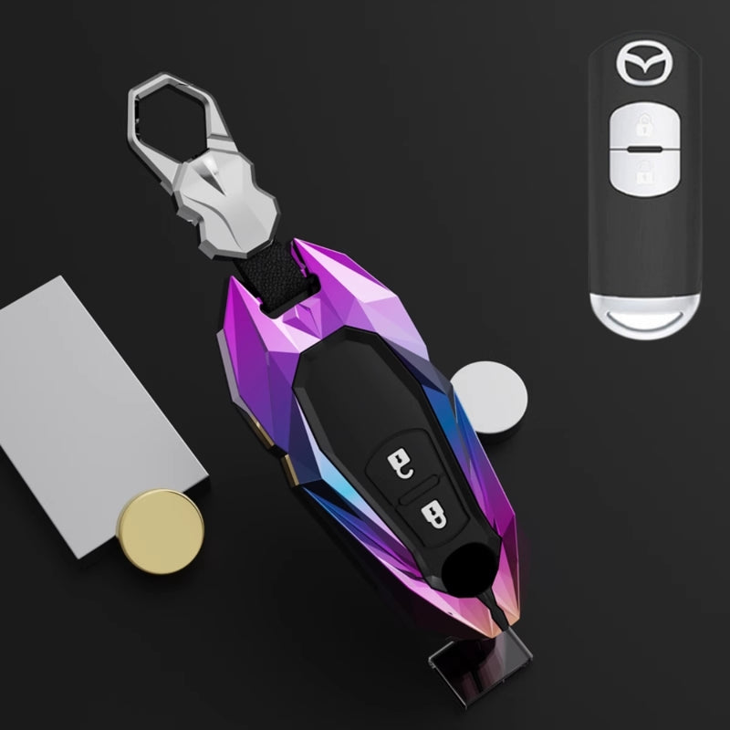 Load image into Gallery viewer, Mazda Zinc Alloy Car Key Cover Remote Fob Case For Mazda 2, 3, 5, 6, CX-3, CX-5, CX-7, CX-9
