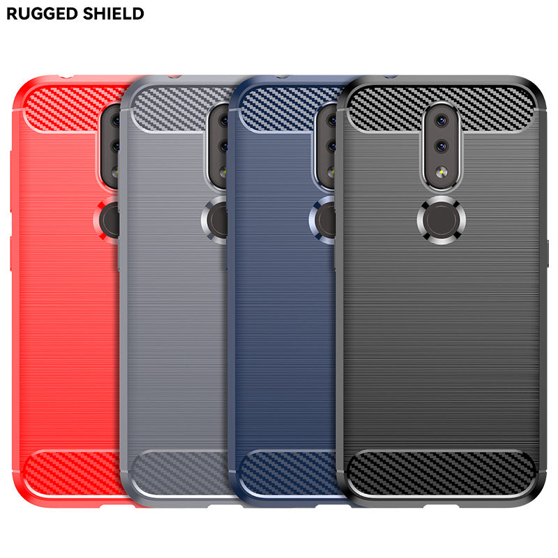 Load image into Gallery viewer, Nokia 4.2 - Shield Shockproof Rugged Heavy Duty Case With 2PC 9H Tempered Glass Screen Protector
