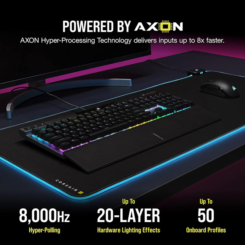 Load image into Gallery viewer, CORSAIR K70 RGB PRO Wired Mechanical Gaming Keyboard (CHERRY MX RGB Brown Switches: Tactile and Non-Clicky, 8,000Hz Hyper-Polling, PBT DOUBLE-SHOT PRO Keycaps, Soft-Touch Palm Rest)
