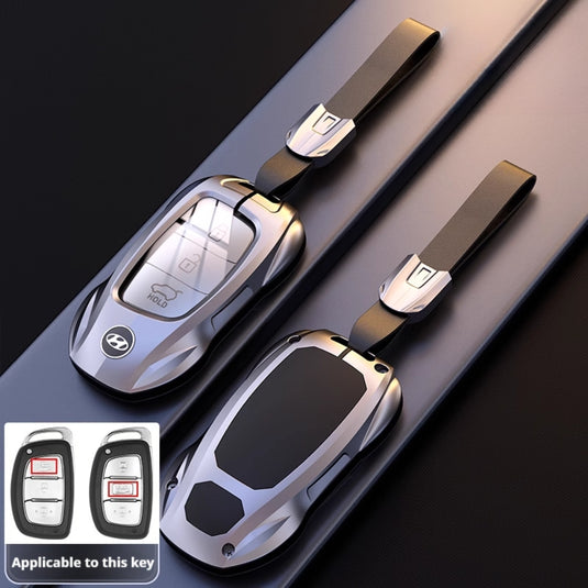 Hyundai Stylish Metal Car Key Protective Case For Tucson, Sport, Elantra, Santa Fe, ix35, ix25