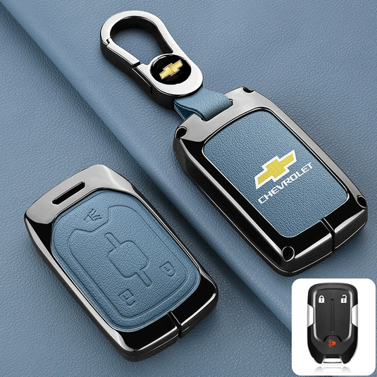 Chevrolet Stylish Zinc Alloy Key Fob Case for Suburban, Tahoe, Silverado, Colorado, Blazer, Equinox, Traverse